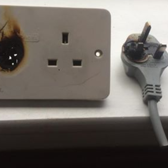 burnt socket poster